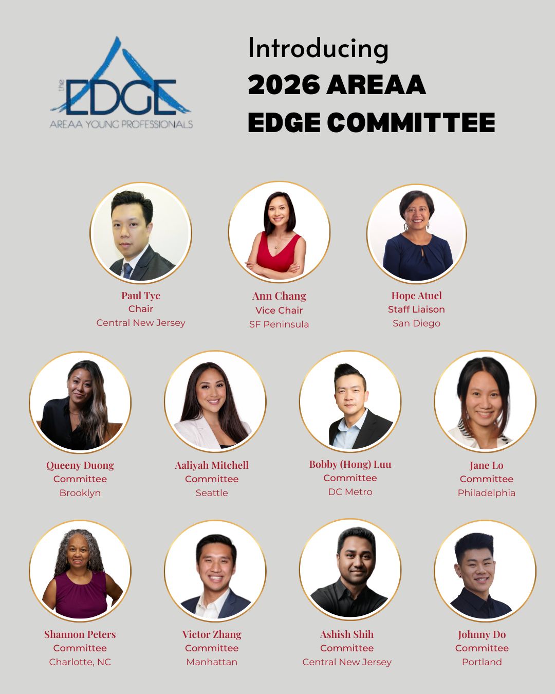 2026 AREAA EDGE 위원회 단체 사진.
